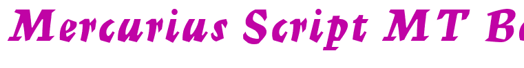 Mercurius Script MT Bold